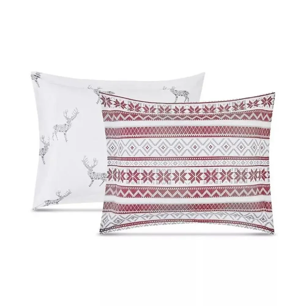 PEM AMERICA Holiday Fair Isle 2-Pc. Reversible Full/Queen Comforter Set bedding
